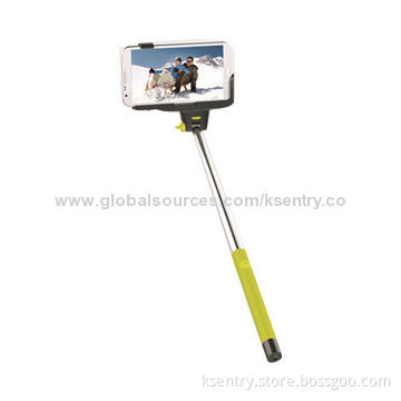 Built-in Remote Shutter Bluetooth Selfie Stick for iPhone and Samsung, Smartphones